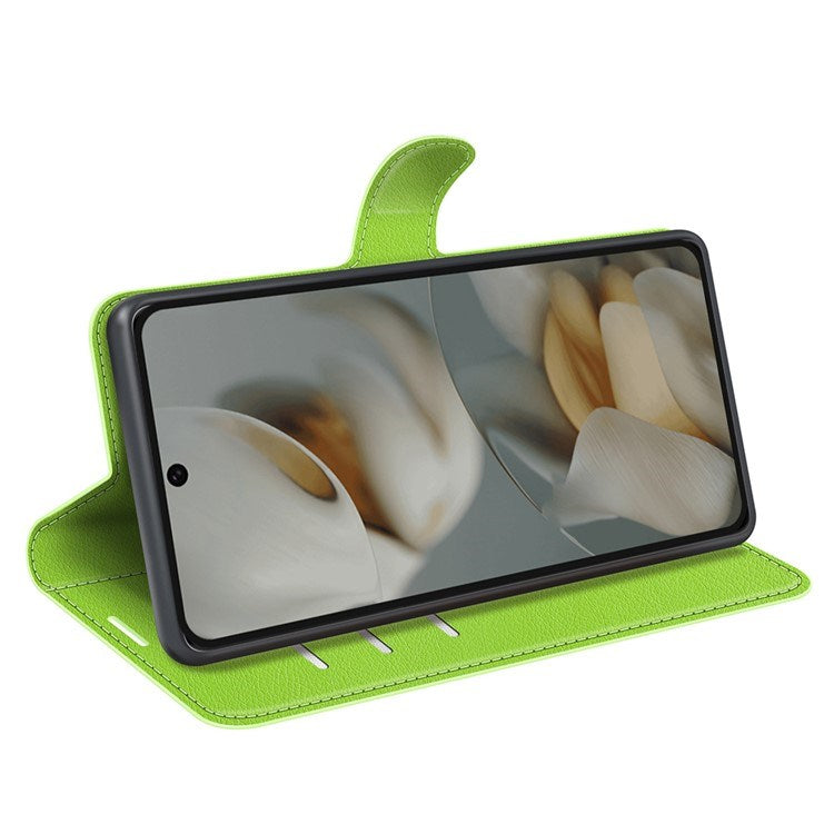 EIDERWOOD Google Pixel 10 Pro XL Konstläder Flip Fodral m. Korthållare & Ställfunktion - Grön