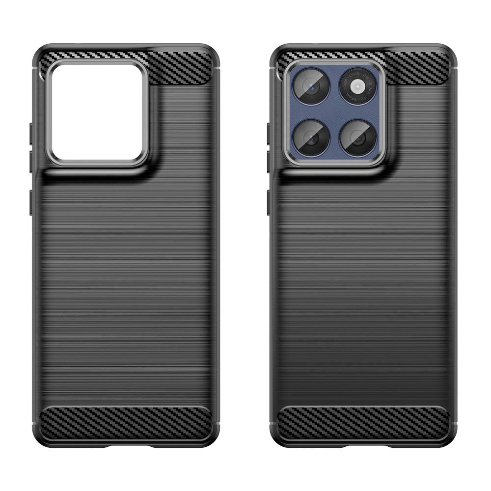 EIDERWOOD Motorola Edge 60 / Edge 60 Fusion Brushed Carbon Skal - Svart