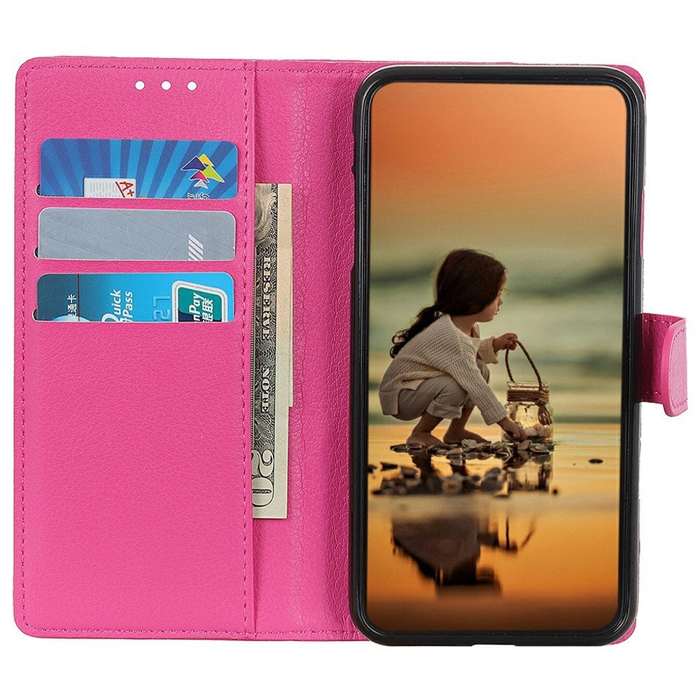 EIDERWOOD Sony Xperia 1 VII Konstläder Flip Fodral m. Korthållare & Ställfunktion - Rosa