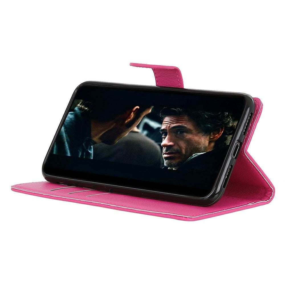 EIDERWOOD Sony Xperia 1 VII Konstläder Flip Fodral m. Korthållare & Ställfunktion - Rosa