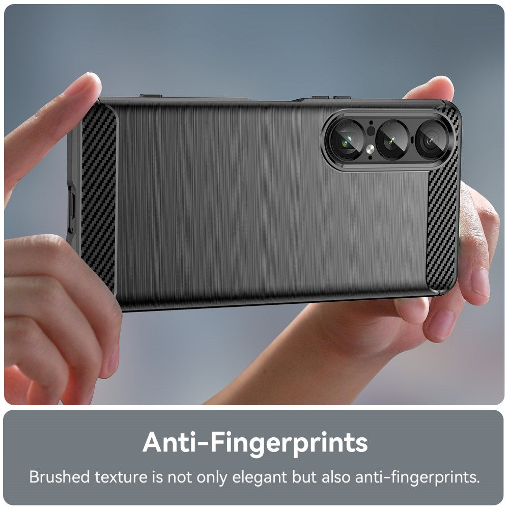 EIDERWOOD Sony Xperia 1 VII Brushed Carbon Skal - Svart