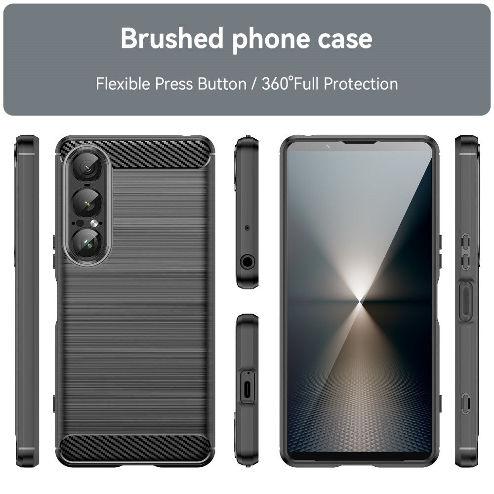 EIDERWOOD Sony Xperia 1 VII Brushed Carbon Skal - Svart