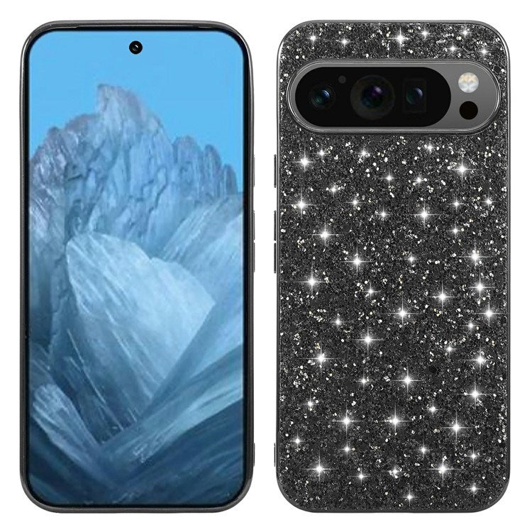 EIDERWOOD Google Pixel 10 / 10 Pro Glitter Skal - Svart