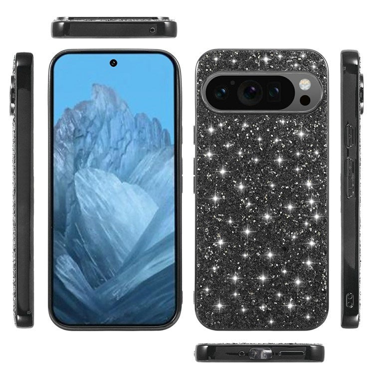 EIDERWOOD Google Pixel 10 / 10 Pro Glitter Skal - Svart