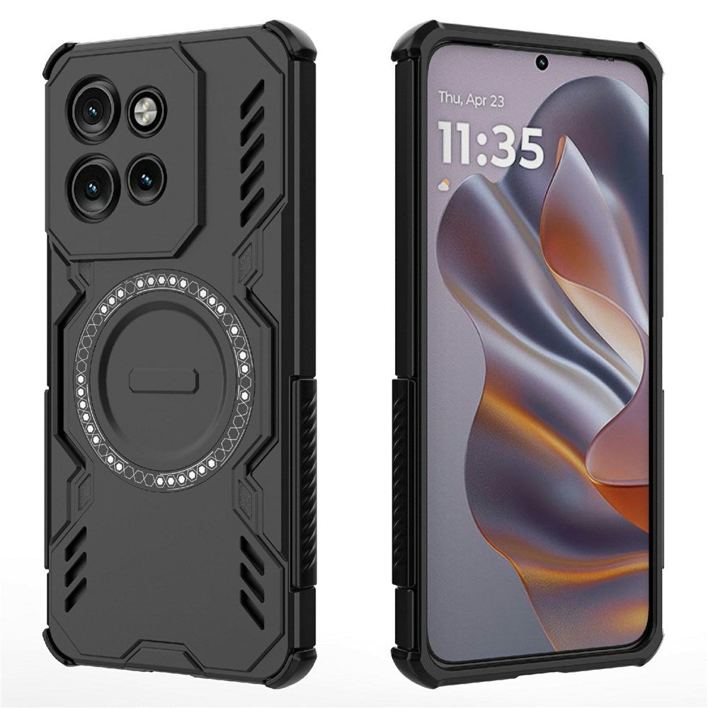 Motorola Edge 60 Neo / Edge 50 Neo / ThinkPhone 25 EIDERWOOD Hantverkare Skal – MagSafe Kompatibelt – Svart