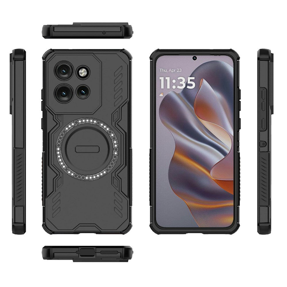 Motorola Edge 60 Neo / Edge 50 Neo / ThinkPhone 25 EIDERWOOD Hantverkare Skal – MagSafe Kompatibelt – Svart