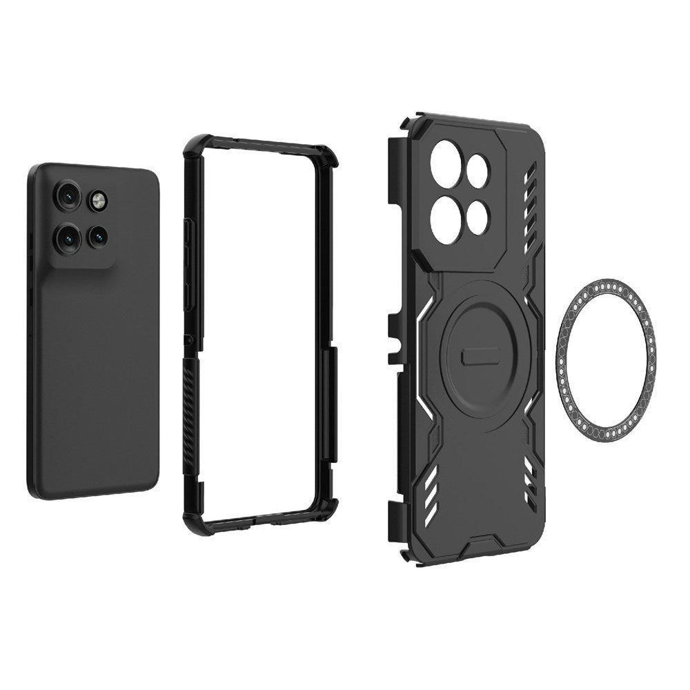 Motorola Edge 60 Neo / Edge 50 Neo / ThinkPhone 25 EIDERWOOD Hantverkare Skal – MagSafe Kompatibelt – Svart