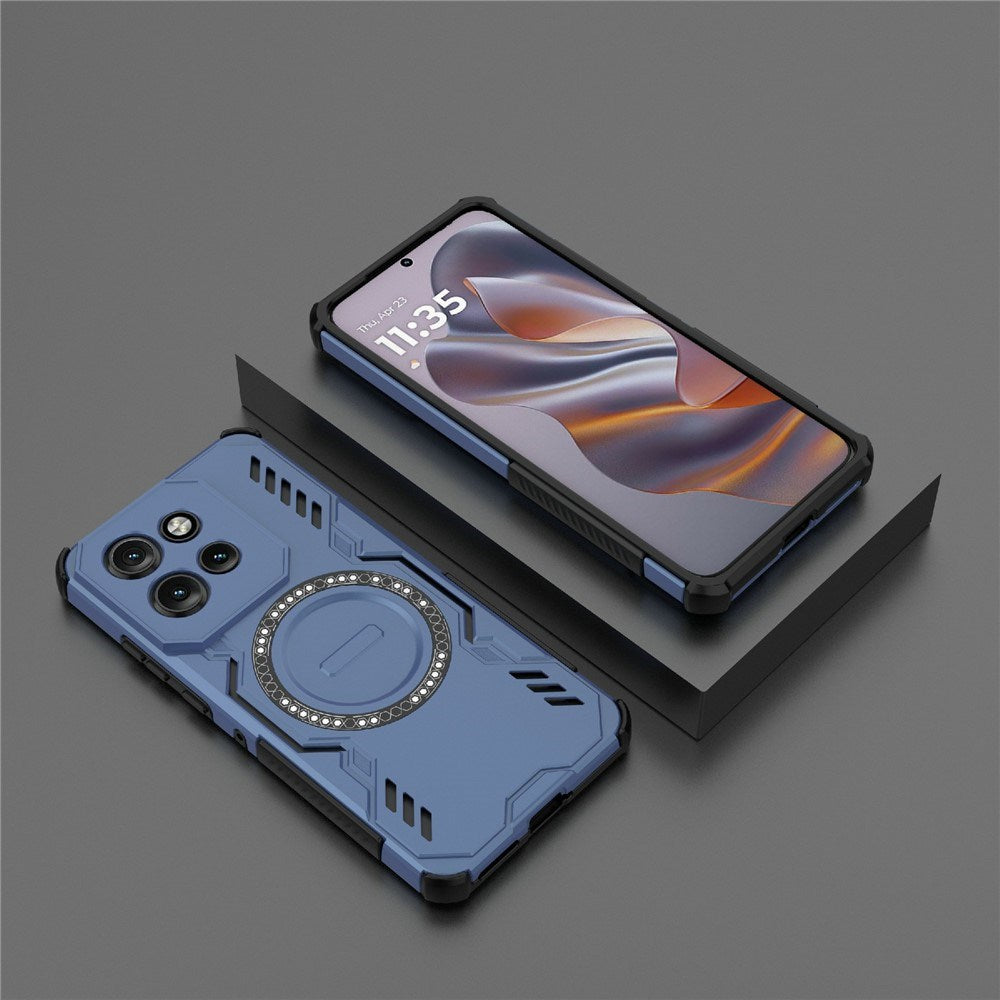 Motorola Edge 60 Neo / Edge 50 Neo / ThinkPhone 25 EIDERWOOD Hantverkare Skal – MagSafe Kompatibelt – Blå