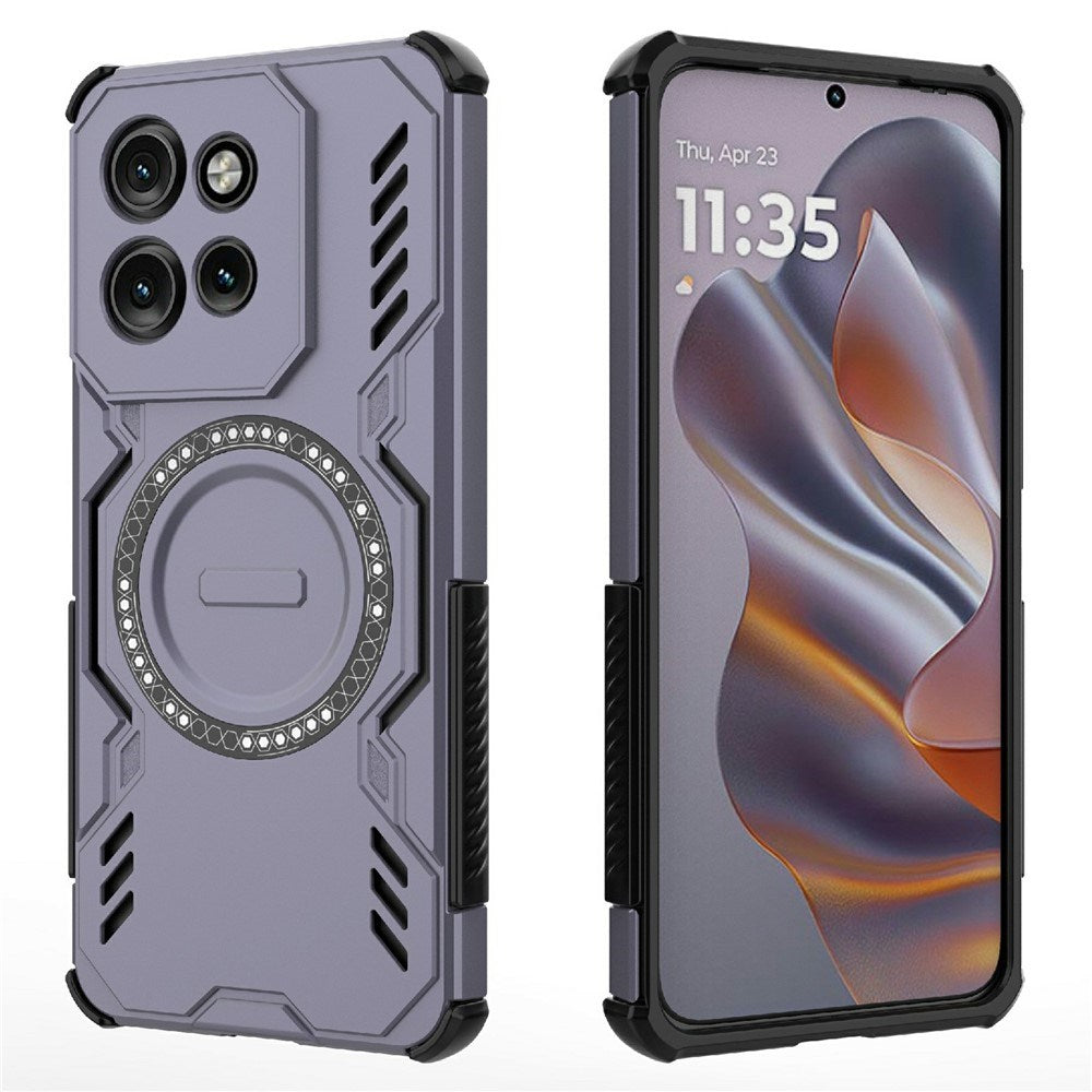 Motorola Edge 60 Neo / Edge 50 Neo / ThinkPhone 25 EIDERWOOD Hantverkare Skal – MagSafe Kompatibelt – Lila