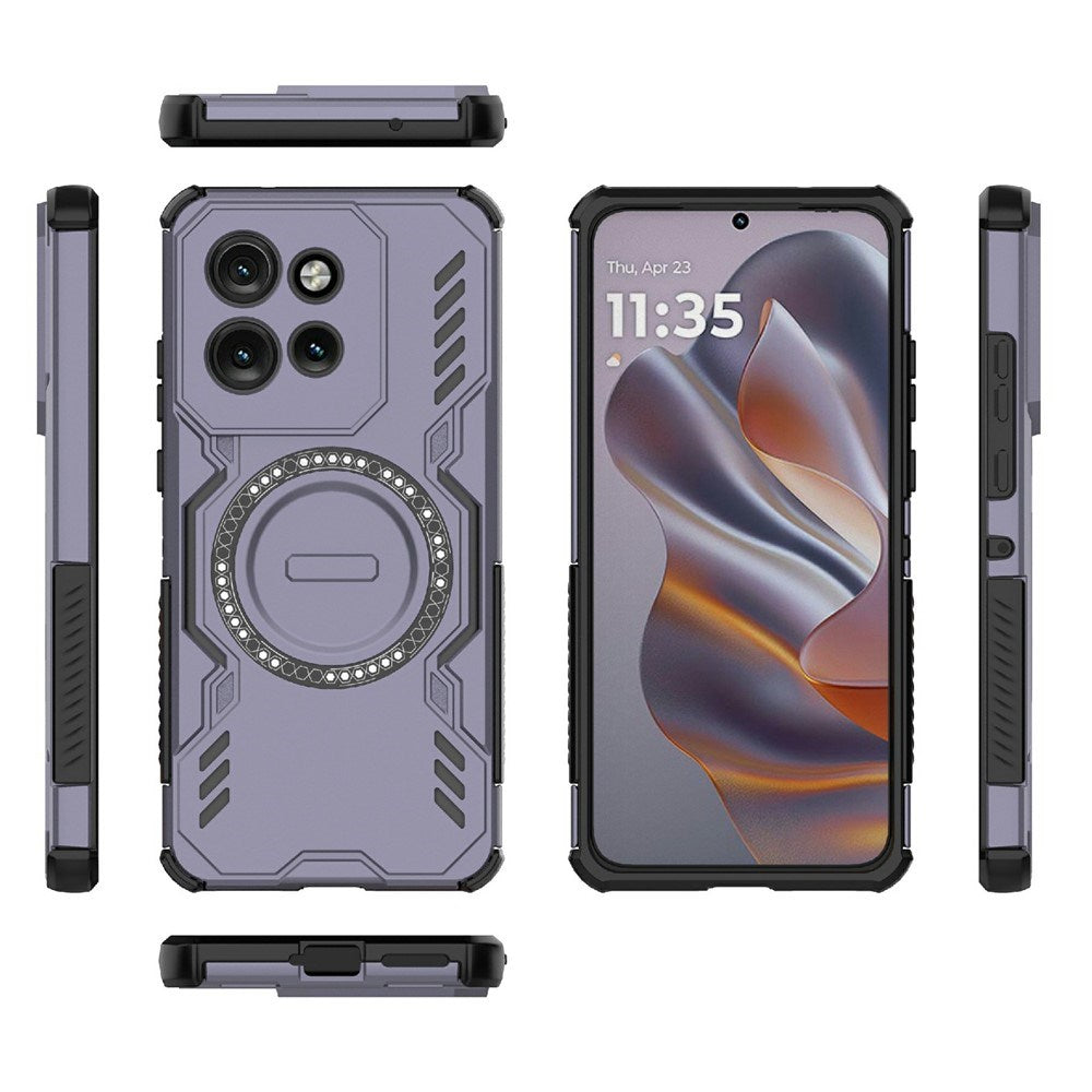 Motorola Edge 60 Neo / Edge 50 Neo / ThinkPhone 25 EIDERWOOD Hantverkare Skal – MagSafe Kompatibelt – Lila