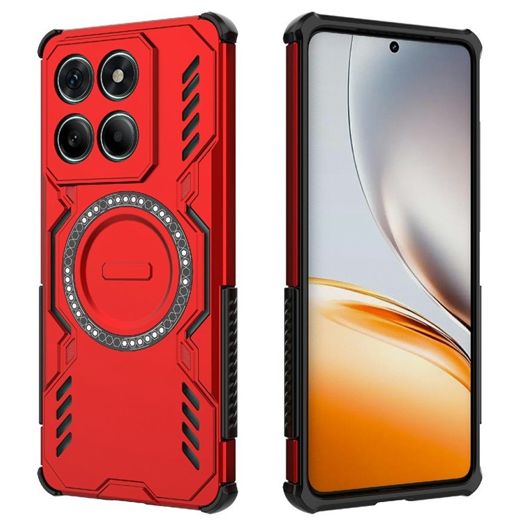 EIDERWOOD Motorola Edge 60 / Edge 60 Fusion Hybrid Plast Skal m. Värmeavledning - Röd