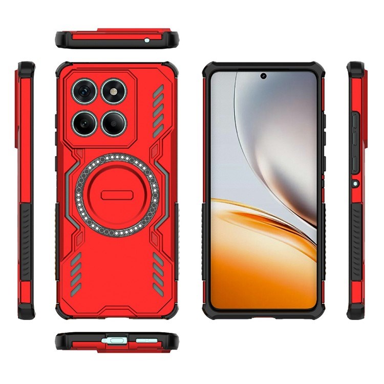 EIDERWOOD Motorola Edge 60 / Edge 60 Fusion Hybrid Plast Skal m. Värmeavledning - Röd