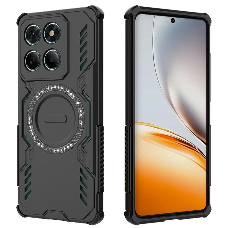 EIDERWOOD Motorola Edge 60 / Edge 60 Fusion Hybrid Plast Skal m. Värmeavledning - Svart