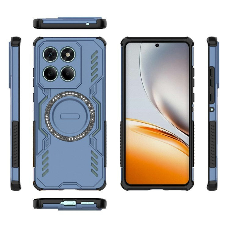 EIDERWOOD Motorola Edge 60 / Edge 60 Fusion Hybrid Plast Skal m. Värmeavledning - Blå