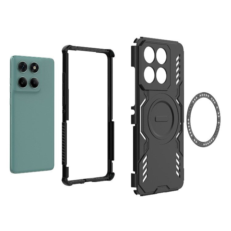 EIDERWOOD Motorola Edge 60 / Edge 60 Fusion Hybrid Plast Skal m. Värmeavledning - Blå