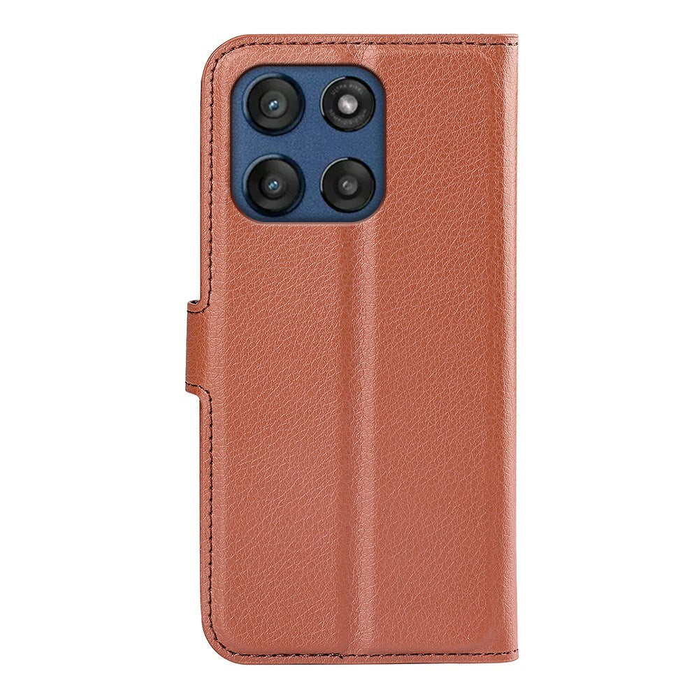Motorola Moto G Stylus 5G (2025) EIDERWOOD Konstläder Flip Fodral med Korthållare & Ställfunktion - Brun