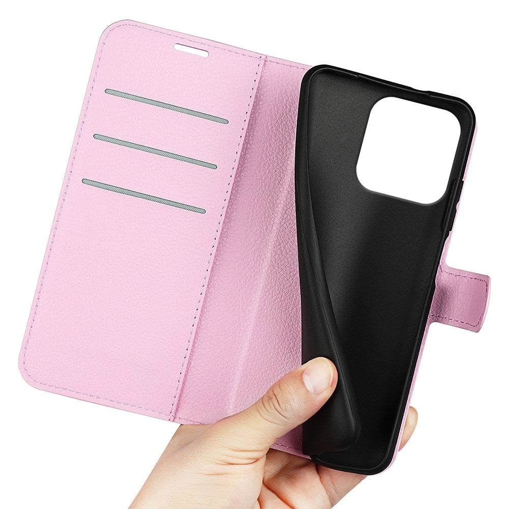 Motorola Moto G Stylus 5G (2025) EIDERWOOD Konstläder Flip Fodral med Korthållare & Ställfunktion - Rosa