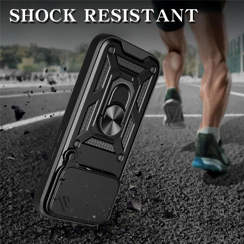 EIDERWOOD iPhone 17 Pro Hybrid Hantverkar Skal m. Kickstand & Cam Slider - Blå