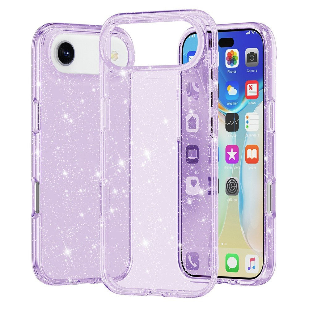 EIDERWOOD iPhone Air Hybrid Plast Skal - Lila Glitter