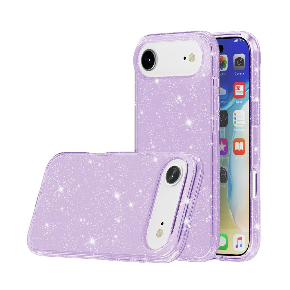 EIDERWOOD iPhone Air Hybrid Plast Skal - Lila Glitter