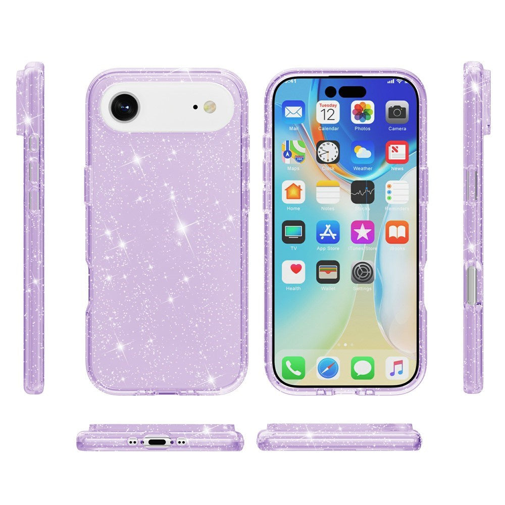 EIDERWOOD iPhone Air Hybrid Plast Skal - Lila Glitter