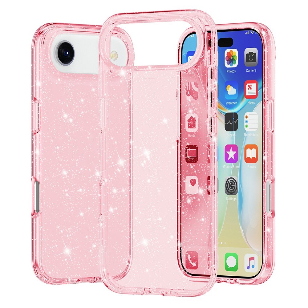 EIDERWOOD iPhone Air Hybrid Plast Skal - Rosa Glitter