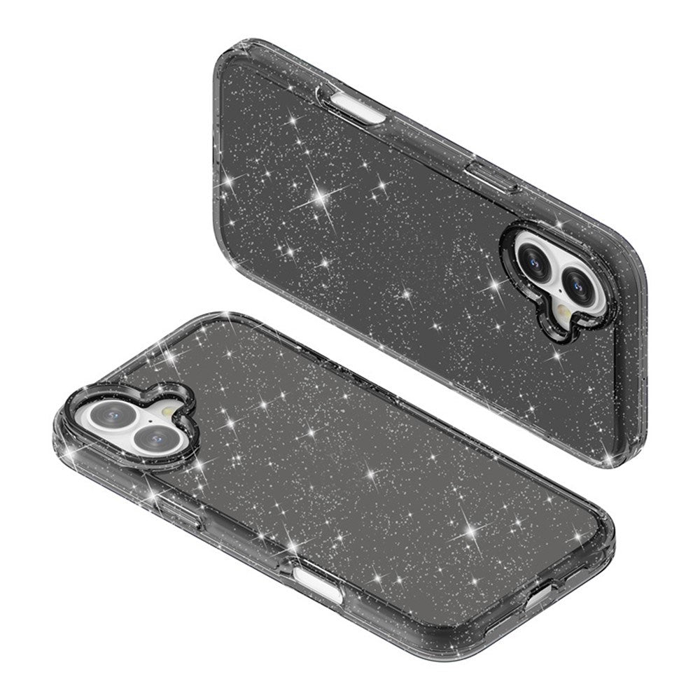 EIDERWOOD iPhone 17 Hybrid Plast Skal - Svart Glitter