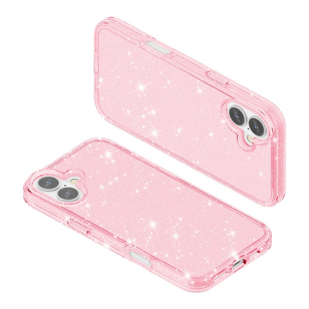 EIDERWOOD iPhone 17 Hybrid Plast Skal - Rosa Glitter