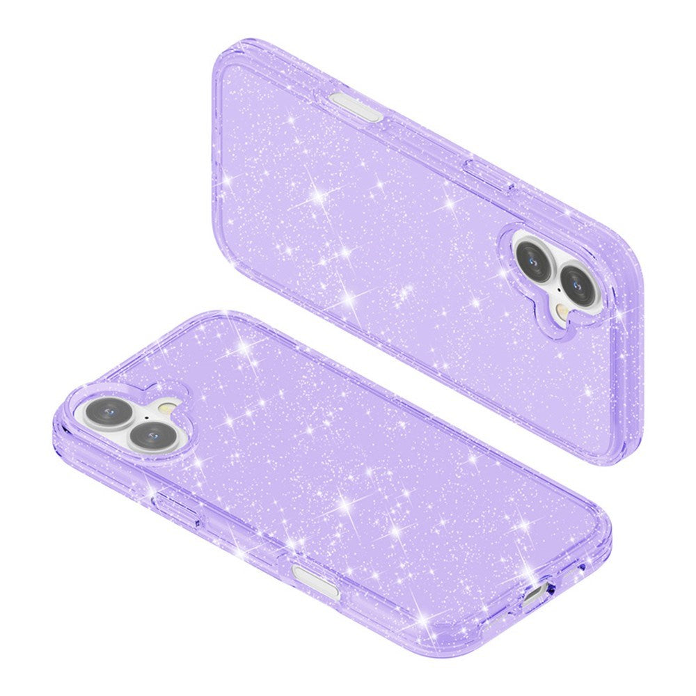 EIDERWOOD iPhone 17 Hybrid Plast Skal - Lila Glitter