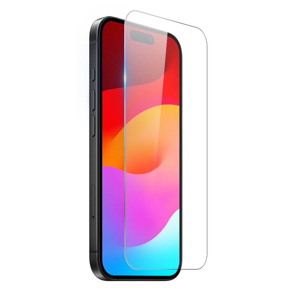 NORTHJO iPhone 17 3-i-1 Skyddspaket m. Stötabsorberande Flexibelt Plast Skal / Härdat Skärmskyddsglas / Kameralinsskyddsglas - Genomskinlig