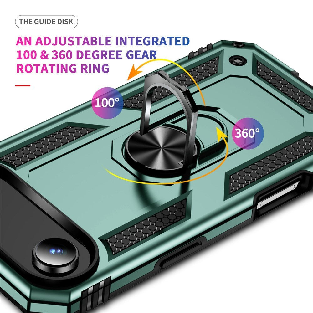 EIDERWOOD iPhone Air Hybrid Hantverkar Skal m. Kickstand - Grön