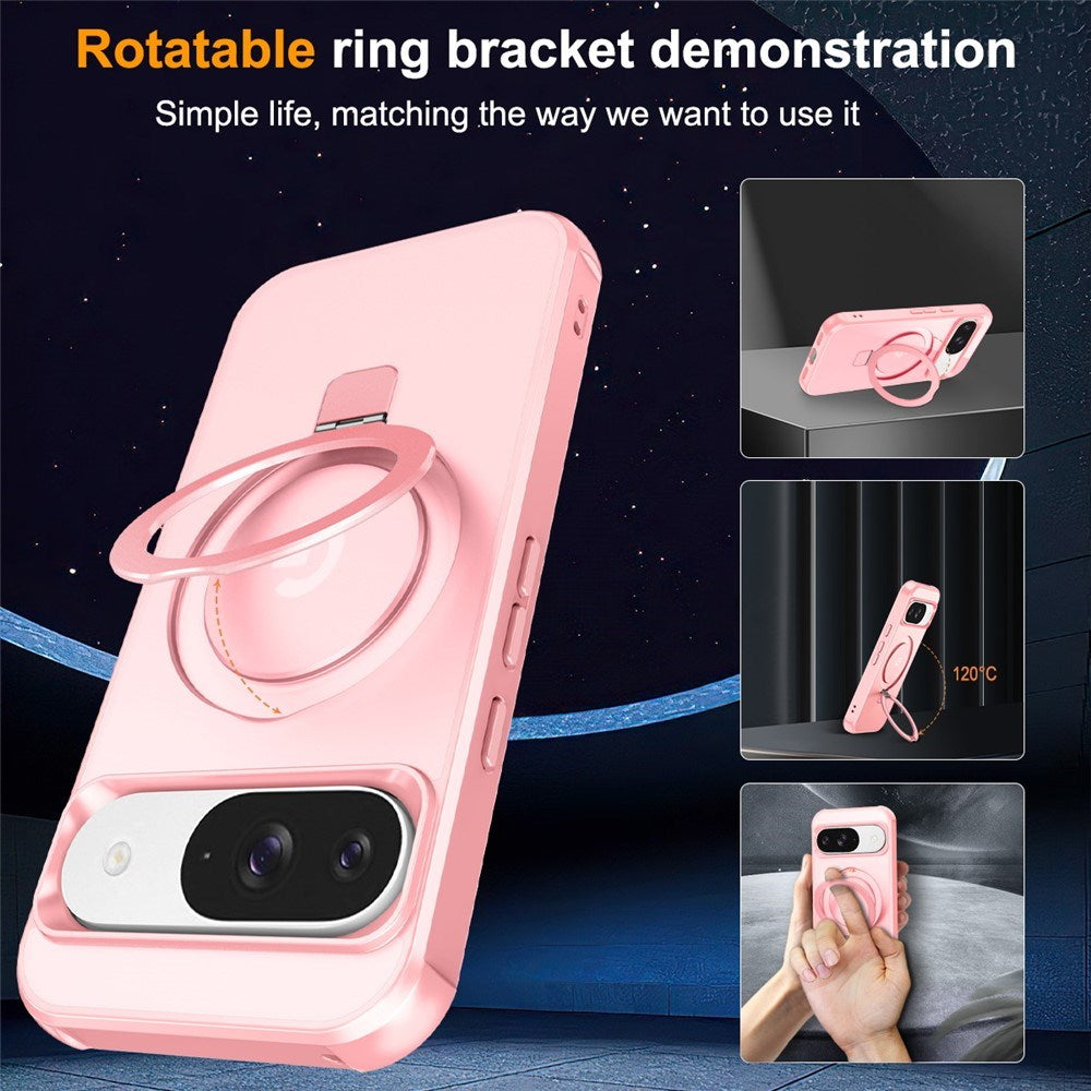 EIDERWOOD Google Pixel 10 / 10 Pro / 9 / 9 Pro Hybrid Skal med Kickstand - MagSafe Kompatibel - Rosa