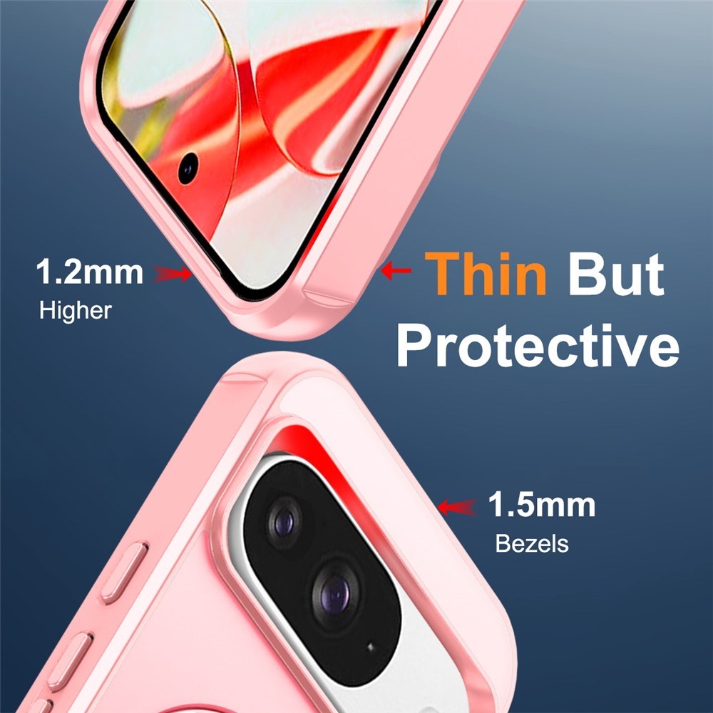 EIDERWOOD Google Pixel 10 / 10 Pro / 9 / 9 Pro Hybrid Skal med Kickstand - MagSafe Kompatibel - Rosa