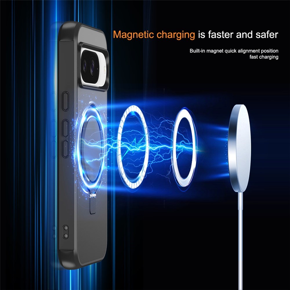 EIDERWOOD Google Pixel 10 / 10 Pro / 9 / 9 Pro Hybrid Skal med Kickstand - MagSafe Kompatibel - Svart