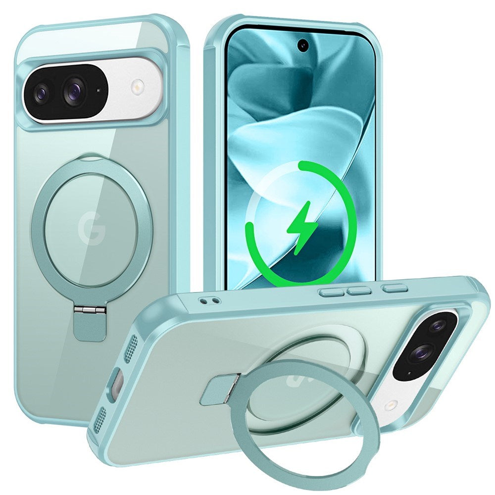 EIDERWOOD Google Pixel 10 / 10 Pro / 9 / 9 Pro Hybrid Skal med Kickstand - MagSafe Kompatibel - Ljusblå