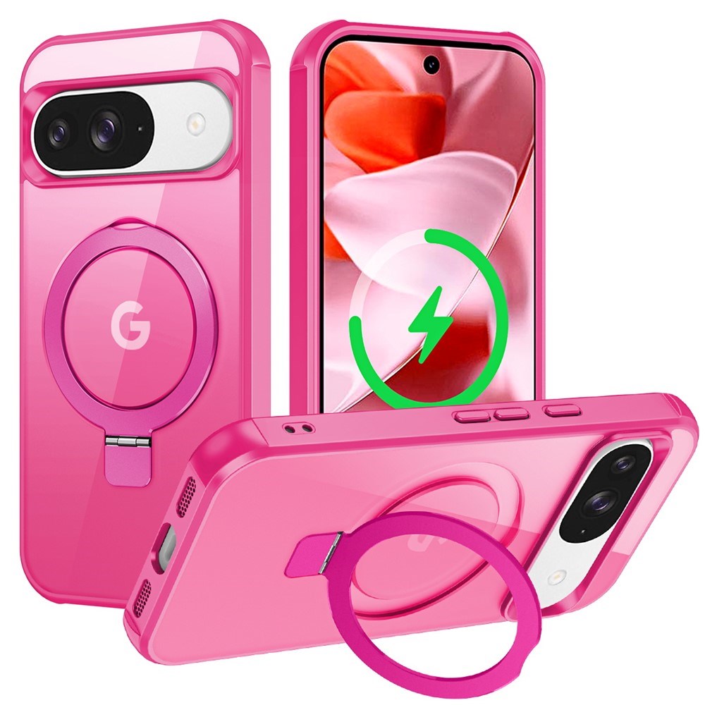 EIDERWOOD Google Pixel 10 / 10 Pro / 9 / 9 Pro Hybrid Skal med Kickstand - MagSafe Kompatibel - Pink