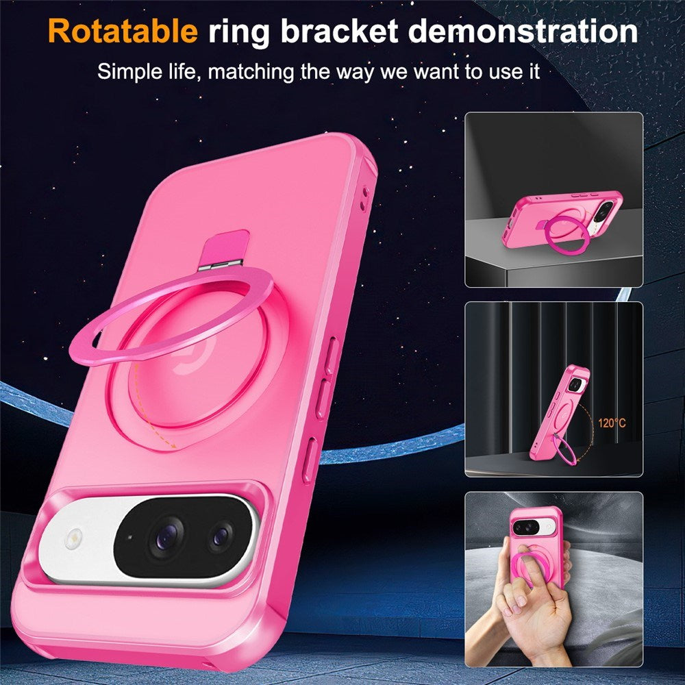 EIDERWOOD Google Pixel 10 / 10 Pro / 9 / 9 Pro Hybrid Skal med Kickstand - MagSafe Kompatibel - Pink