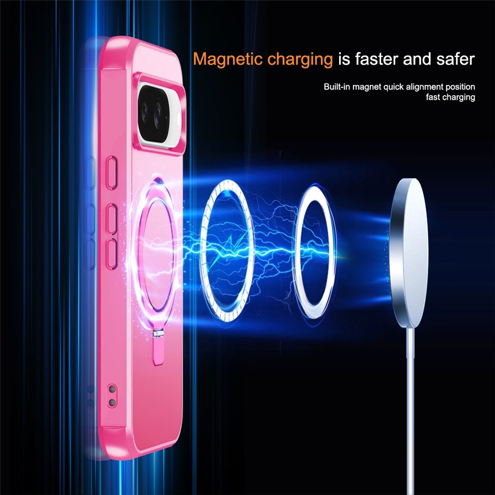 EIDERWOOD Google Pixel 10 / 10 Pro / 9 / 9 Pro Hybrid Skal med Kickstand - MagSafe Kompatibel - Pink