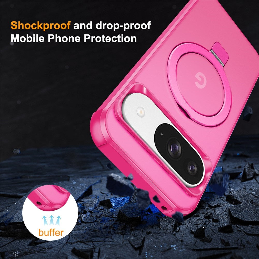 EIDERWOOD Google Pixel 10 / 10 Pro / 9 / 9 Pro Hybrid Skal med Kickstand - MagSafe Kompatibel - Pink