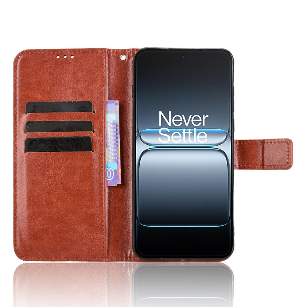 EIDERWOOD OnePlus Nord 5 Konstläder Flip Fodral m. Rem - Brun