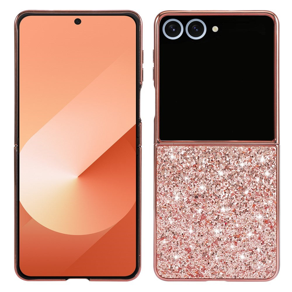 EIDERWOOD Samsung Galaxy Z Flip7 Glitter Skal - Rose Gold