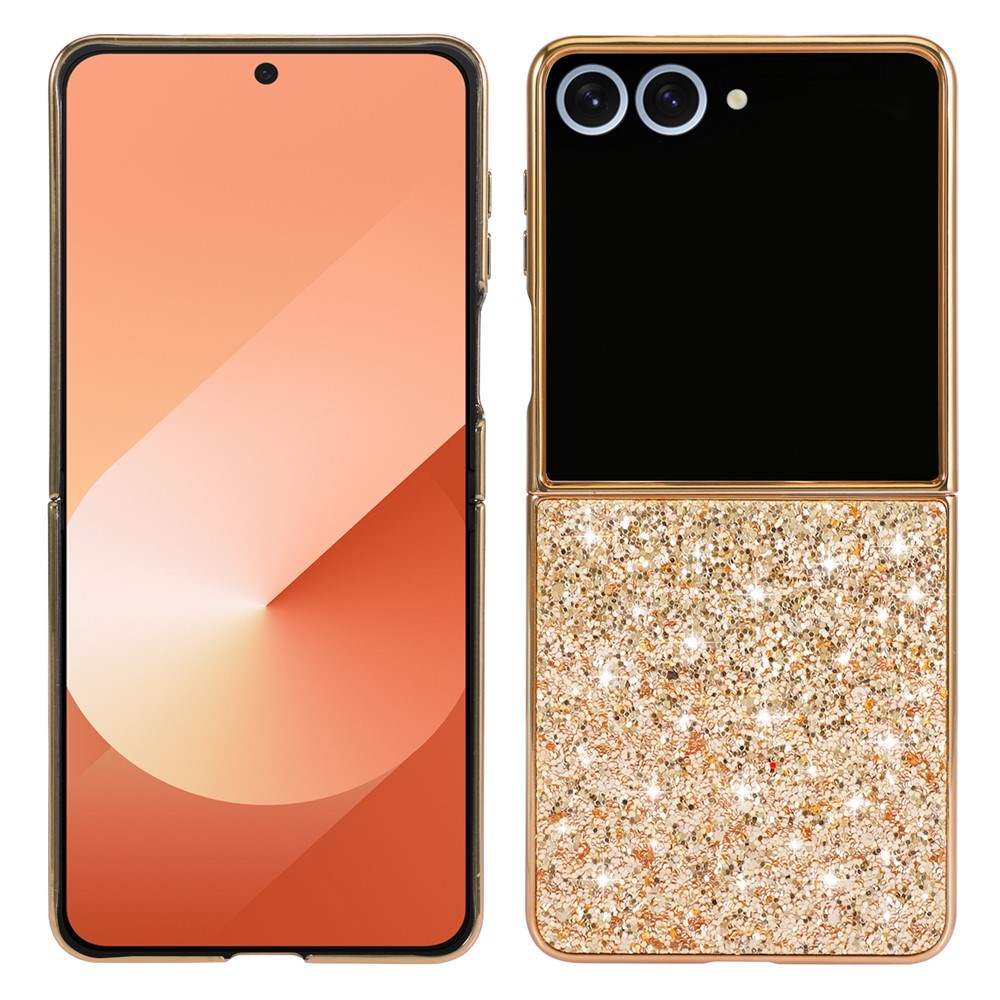 EIDERWOOD Samsung Galaxy Z Flip7 Glitter Skal - Guld