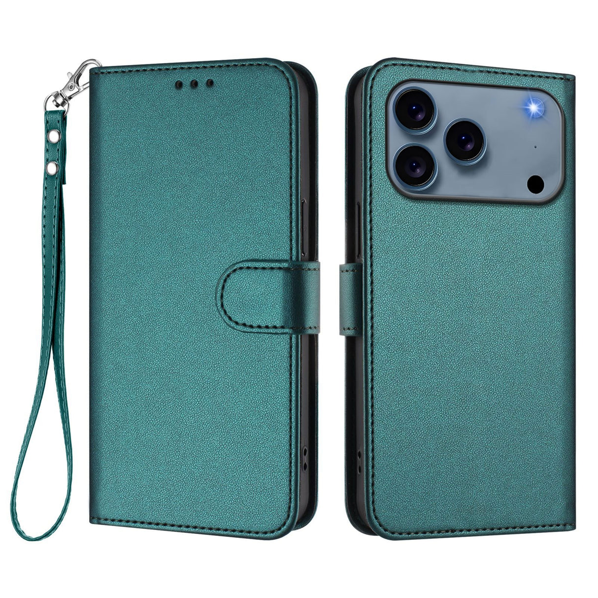 iPhone 18 Pro Max / 17 Pro Max EIDERWOOD Konstläder Fodral m. Rem - Grön