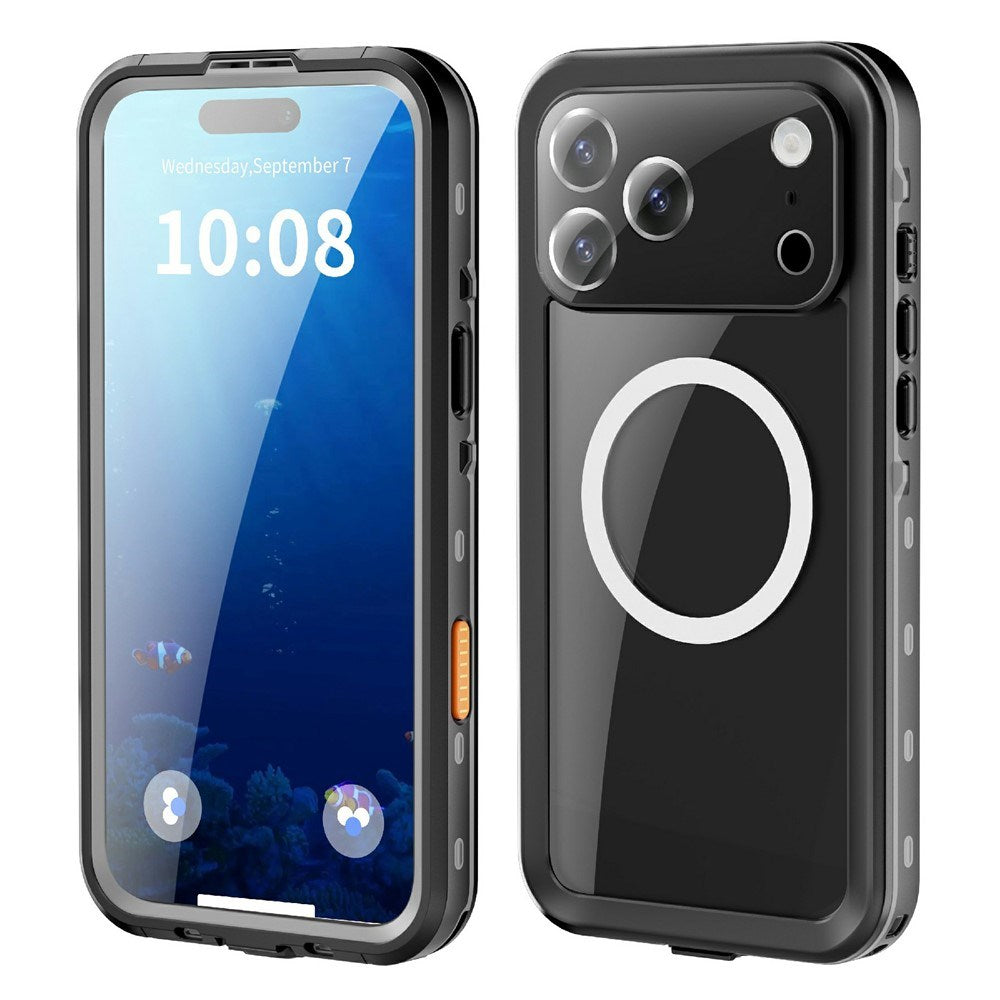 EIDERWOOD iPhone 17 Pro Max Vattentätt Hantverkar Skal m. Skärmskydd & Rem - MagSafe Kompatibel - Svart