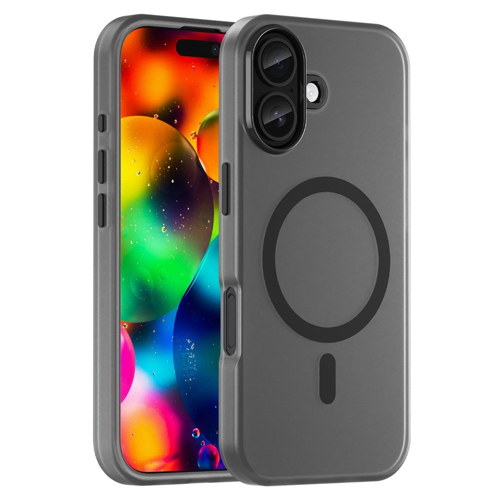 EIDERWOOD iPhone 17 Hybrid Plast Skal - MagSafe Kompatibel - Matte Genomskinlig / Svart