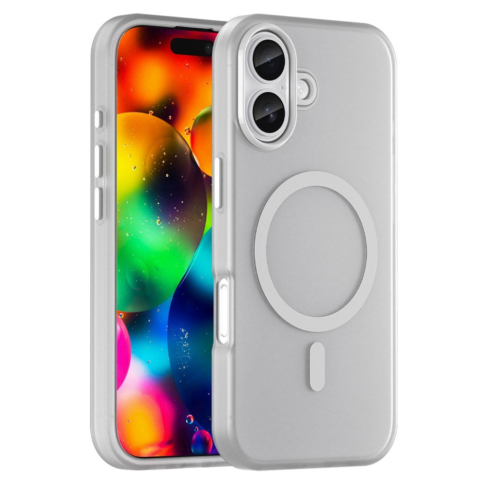 EIDERWOOD iPhone 17 Hybrid Plast Skal - MagSafe Kompatibel - Matte Genomskinlig / Vit