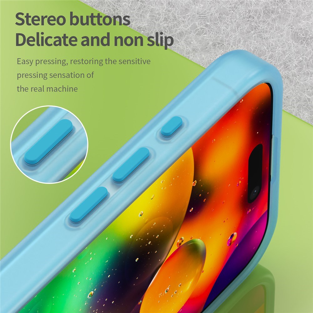 EIDERWOOD iPhone 17 Hybrid Plast Skal - MagSafe Kompatibel - Matte Genomskinlig / Blå