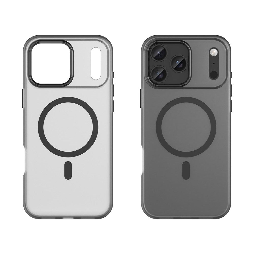 EIDERWOOD iPhone 17 Pro Max Hybrid Plast Skal - MagSafe Kompatibel - Matte Genomskinlig / Svart