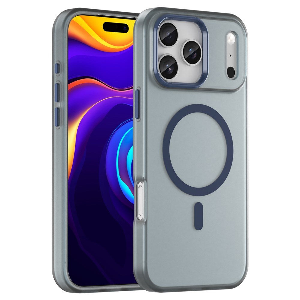 EIDERWOOD iPhone 17 Pro Max Hybrid Plast Skal - MagSafe Kompatibel - Matte Genomskinlig / Mörkblå