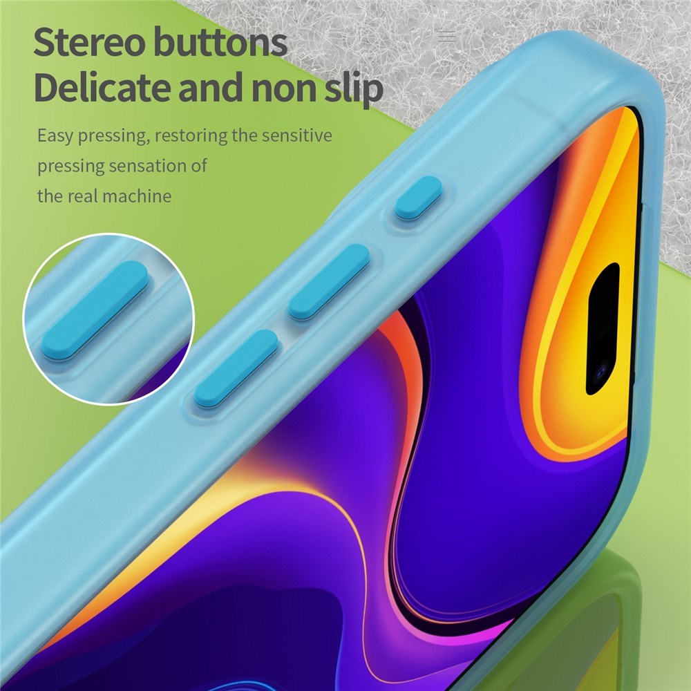 EIDERWOOD iPhone 17 Pro Max Hybrid Plast Skal - MagSafe Kompatibel - Matte Genomskinlig / Blå